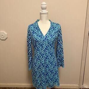 New Lily Pulitzer Devina Brewster Body Con Bell Sleeve Mermaid Core Coastal SZ 6